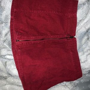 Corduroy Mini Skirt